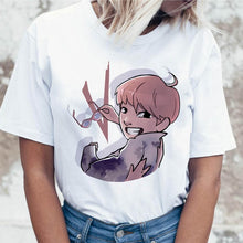 Load image into Gallery viewer, Kpop T Shirt JIN SUGA J HOPE Women JIMIN V JUNGKOOK Top Tshirt for K pop Korean Tees Funny Graphic Female T-shirt K-pop