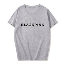 Load image into Gallery viewer, K-pop Girl Group BLACKPINK Print Pink T-shirt Women Fashion Tee Tops Harajuku Ulzzang Girl Crush Fans Album Concert BLINK Gift