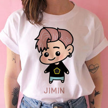 Load image into Gallery viewer, bangtan boys t shirt women korean style Oversized kpop tshirt female ulzzang harajuku JIN SUGA J HOPE JIMIN V JUNGKOOK t-shirt