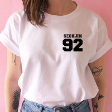 Load image into Gallery viewer, bangtan boys t shirt women korean style Oversized kpop tshirt female ulzzang harajuku JIN SUGA J HOPE JIMIN V JUNGKOOK t-shirt