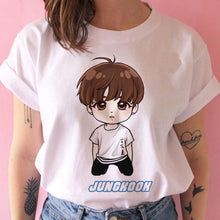 Load image into Gallery viewer, bangtan boys t shirt women korean style Oversized kpop tshirt female ulzzang harajuku JIN SUGA J HOPE JIMIN V JUNGKOOK t-shirt