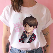 Load image into Gallery viewer, bangtan boys t shirt women korean style Oversized kpop tshirt female ulzzang harajuku JIN SUGA J HOPE JIMIN V JUNGKOOK t-shirt
