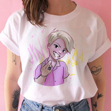 Load image into Gallery viewer, bangtan boys t shirt women korean style Oversized kpop tshirt female ulzzang harajuku JIN SUGA J HOPE JIMIN V JUNGKOOK t-shirt
