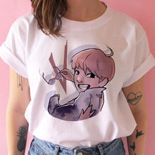 Load image into Gallery viewer, bangtan boys t shirt women korean style Oversized kpop tshirt female ulzzang harajuku JIN SUGA J HOPE JIMIN V JUNGKOOK t-shirt
