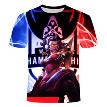 Load image into Gallery viewer, Game League of Legends 3D printed t-shirt yasuo zed leesin t shirt casual shorts lol tshirt short sleeve summer 6XL streetwear