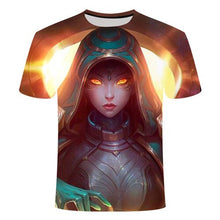 Load image into Gallery viewer, Game League of Legends 3D printed t-shirt yasuo zed leesin t shirt casual shorts lol tshirt short sleeve summer 6XL streetwear