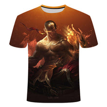 Load image into Gallery viewer, Game League of Legends 3D printed t-shirt yasuo zed leesin t shirt casual shorts lol tshirt short sleeve summer 6XL streetwear