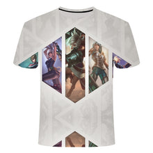 Load image into Gallery viewer, Game League of Legends 3D printed t-shirt yasuo zed leesin t shirt casual shorts lol tshirt short sleeve summer 6XL streetwear
