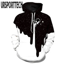 Load image into Gallery viewer, URSPORTTECH Hot Fashion Casual Men Women 3D Sweatshirts Print Milk Space Galaxy Hooded Hoodies Unisex Tops Wholesale Plus Size