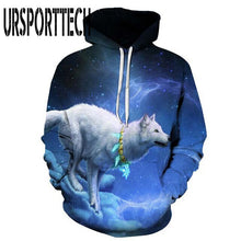 Load image into Gallery viewer, URSPORTTECH Hot Fashion Casual Men Women 3D Sweatshirts Print Milk Space Galaxy Hooded Hoodies Unisex Tops Wholesale Plus Size