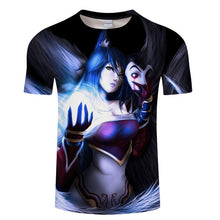 Load image into Gallery viewer, league of legends Akali T-shirt men women fasion 3d Printed T Shirt LOL Game character pattern design Tshirt Breathable top tees