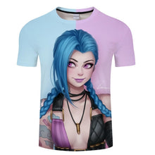 Load image into Gallery viewer, league of legends Akali T-shirt men women fasion 3d Printed T Shirt LOL Game character pattern design Tshirt Breathable top tees