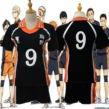 Load image into Gallery viewer, 9 Styles Haikyuu Cosplay Costume Karasuno High School Volleyball Club Hinata Shyouyou Sportswear Jerseys Uniform