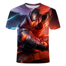 Load image into Gallery viewer, E-sports game League of Legends yasuo leesin Thresh 3D printing T-shirt men's children's T-shirt large size 6XL game team shirt