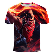 Load image into Gallery viewer, E-sports game League of Legends yasuo leesin Thresh 3D printing T-shirt men's children's T-shirt large size 6XL game team shirt