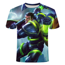 Load image into Gallery viewer, E-sports game League of Legends yasuo leesin Thresh 3D printing T-shirt men's children's T-shirt large size 6XL game team shirt