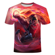 Load image into Gallery viewer, E-sports game League of Legends yasuo leesin Thresh 3D printing T-shirt men's children's T-shirt large size 6XL game team shirt