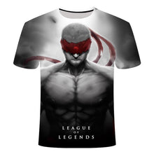 Load image into Gallery viewer, E-sports game League of Legends yasuo leesin Thresh 3D printing T-shirt men's children's T-shirt large size 6XL game team shirt