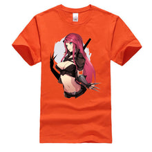 Load image into Gallery viewer, Sexy Katarina League of Legends Game Men's Tshirt Crew Neck Tees Short Sleeve Printed On T Shirt Cheap Funny Print T Shirt Man