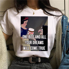 Load image into Gallery viewer, 2019 Nutella Print T Shirt Women 90s Harajuku Kawaii  Fashion T-shirt Graphic Cute Cartoon Tshirt Korean Style Top Tees Female