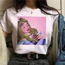 Load image into Gallery viewer, 2019 Nutella Print T Shirt Women 90s Harajuku Kawaii  Fashion T-shirt Graphic Cute Cartoon Tshirt Korean Style Top Tees Female