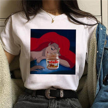 Load image into Gallery viewer, 2019 Nutella Print T Shirt Women 90s Harajuku Kawaii  Fashion T-shirt Graphic Cute Cartoon Tshirt Korean Style Top Tees Female