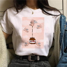 Load image into Gallery viewer, 2019 Nutella Print T Shirt Women 90s Harajuku Kawaii  Fashion T-shirt Graphic Cute Cartoon Tshirt Korean Style Top Tees Female