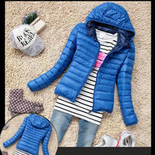 Load image into Gallery viewer, 2019 New Fashion Ladies Jacket Short Design Coat Winter Cotton-padded Jacket Women Slim Solid Zipper Outerwear