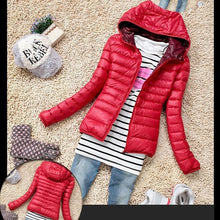 Load image into Gallery viewer, 2019 New Fashion Ladies Jacket Short Design Coat Winter Cotton-padded Jacket Women Slim Solid Zipper Outerwear