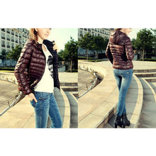 Load image into Gallery viewer, 2019 New Fashion Ladies Jacket Short Design Coat Winter Cotton-padded Jacket Women Slim Solid Zipper Outerwear