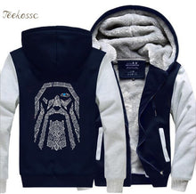 Load image into Gallery viewer, Odin Vikings Hoodies Sweatshirts Men 2018 Winter Warm Fleece Mens Thick Zipper Hooded Casual New Fashion Jackets Coat