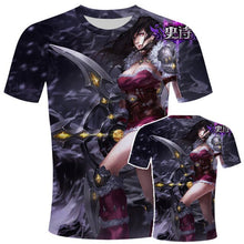 Load image into Gallery viewer, League Of Legend Games 3d Print T Shirt Men/women League Of Legend Clothes Yasuo Jinx Ezreal Caitlyn Garen Akali Lol Game Tshirt