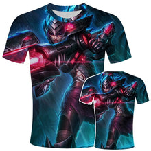 Load image into Gallery viewer, League Of Legend Games 3d Print T Shirt Men/women League Of Legend Clothes Yasuo Jinx Ezreal Caitlyn Garen Akali Lol Game Tshirt