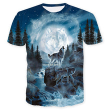 Load image into Gallery viewer, New hot sale Galaxy Galaxy 3D Wolf Men's T-Shirt Summer printed casual shirt Plus size O-Neck short sleeve fashion youth T-Shirt