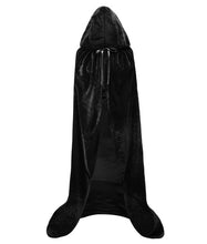 Load image into Gallery viewer, 2019 Halloween Costume Unisex Cosplay Death Cape Long Hooded Cloak Wizard Witch Medieval Cape S-XL Black White Red Coffee Blue