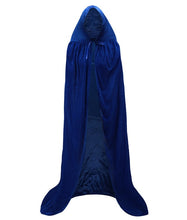 Load image into Gallery viewer, 2019 Halloween Costume Unisex Cosplay Death Cape Long Hooded Cloak Wizard Witch Medieval Cape S-XL Black White Red Coffee Blue