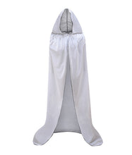 Load image into Gallery viewer, 2019 Halloween Costume Unisex Cosplay Death Cape Long Hooded Cloak Wizard Witch Medieval Cape S-XL Black White Red Coffee Blue